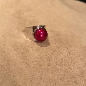 Sterling silver beaded ring